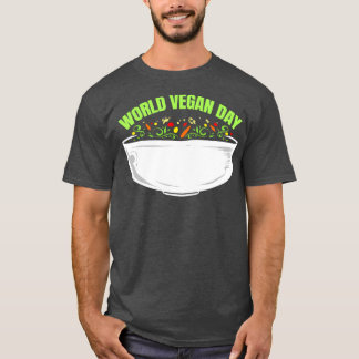 T-shirt Vegetariens Veggie Bowl Pour La Journée Mondiale D