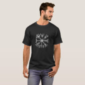 T-shirt Végétir Viking Compass Protection Symbole Cel (Devant entier)