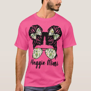 T-shirt Veggie Mimi Messy Bun World Vegetarian Day Vegetar