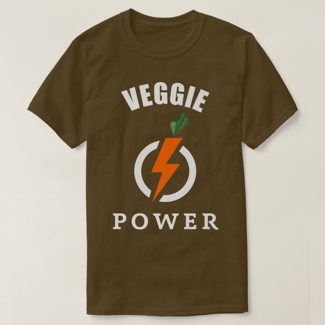 T-shirt Veggie Power végétarien (Design devant)