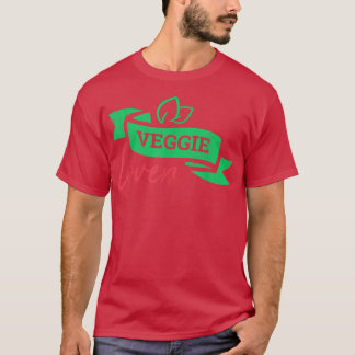 T-shirt Veggie végétale saine Veggie Lover Vegan