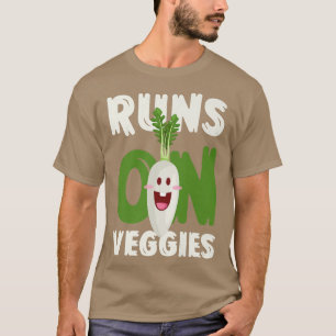 T-shirt Veggie Veggie Vegetarian Jogging Marathon