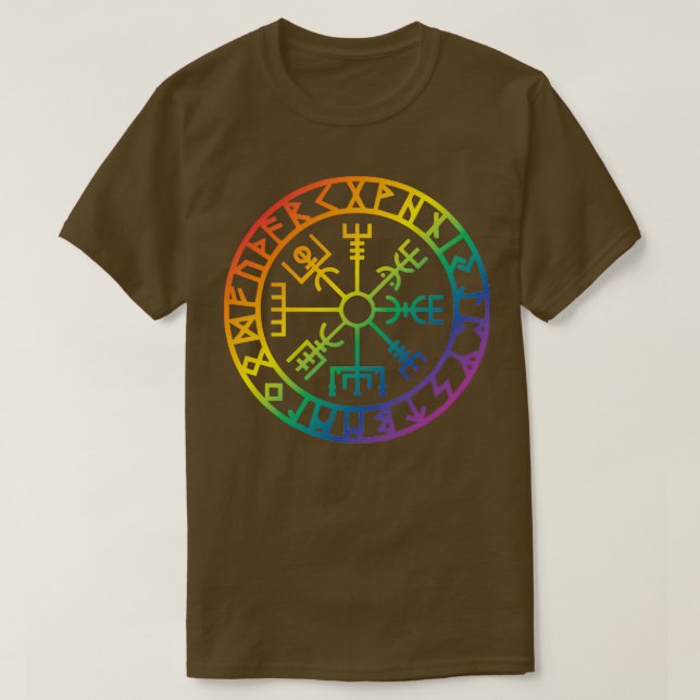 T-shirt Vegsivir La Compass Viking (Design devant)