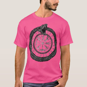 T-shirt Vegvisir avec Ouroboros et runes