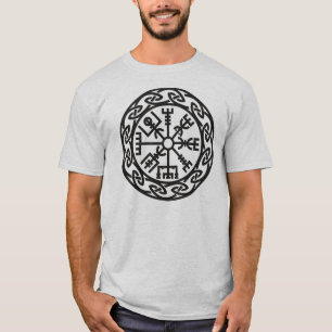 T-shirt Vegvisir, Compass islandais, Runes, Protection