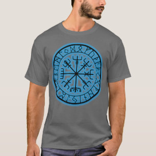 T-shirt Vegvisir Runes Anciennes Compas Du Viking
