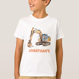 T-shirt Véhicule de construction de pelle rétro personnali