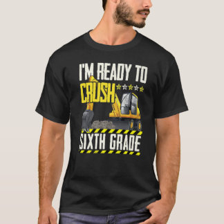 T-shirt Véhicule De Construction De Tracteur Prêt À Écrase