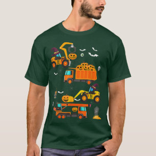 T-shirt Véhicule de construction Halloween