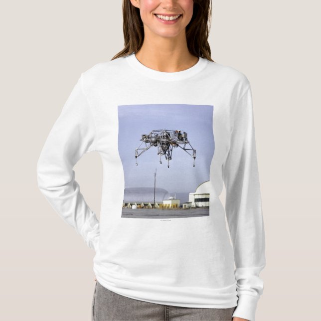 T-shirt Véhicule de recherches d'atterrissage lunaire en (Devant)