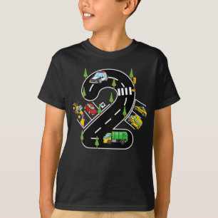 T-shirt Véhicule de transport Anniversaire de enfant de 2 