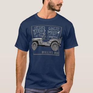 T-shirt Véhicule militaire 2ÈME GUERRE MONDIALE classique