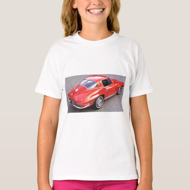 T-shirt Véhicules classiques de fenêtre fractionnée (Devant)