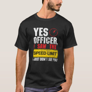 T-shirt Véhicules de police Course voiture Course Sport Au
