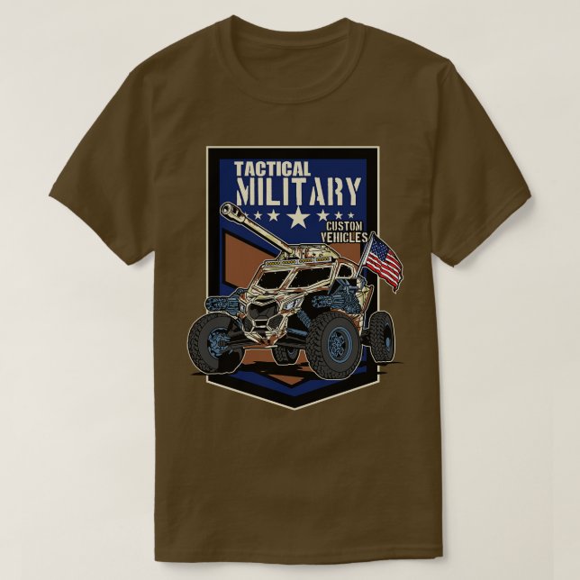 T-SHIRT VÉHICULES MILITAIRES PERSONNALISÉS (Design devant)