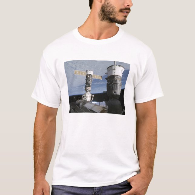 T-shirt Véhicules spatiaux Soyouz et Progress russes (Devant)