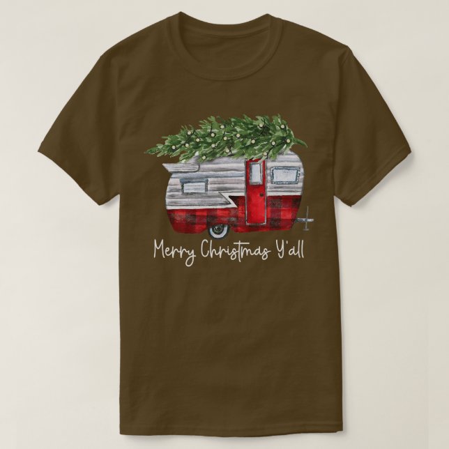 T-shirt Véhicules tree de Christmas (Design devant)
