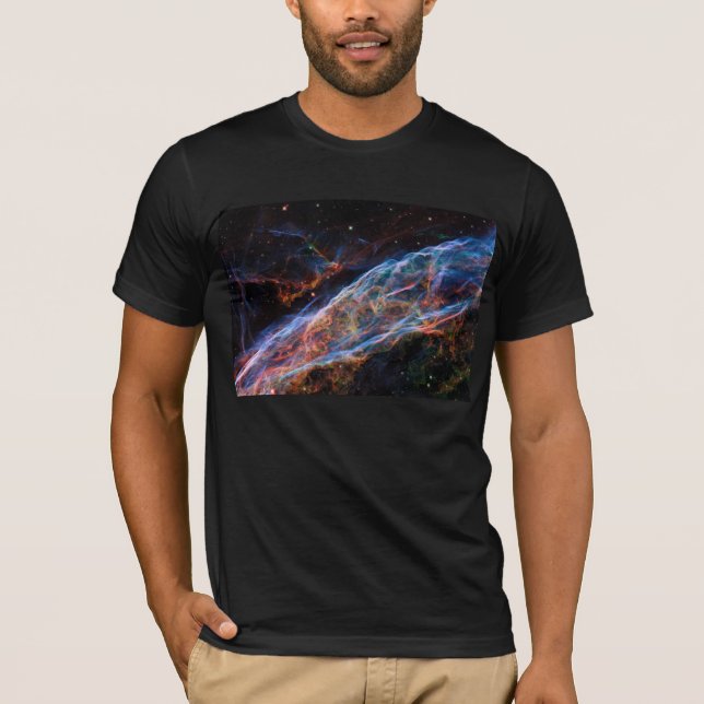 T-shirt Veil Nebula Supernova Reste Télescope Hubble (Devant)