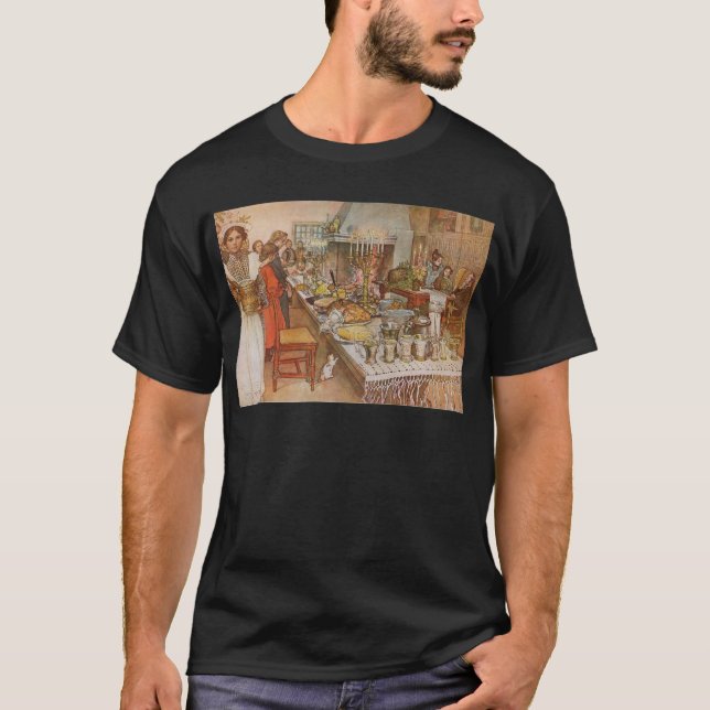 T-shirt Veille de Noël Carl Larsson 1904 (Devant)