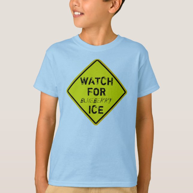 T-shirt Veille sur le panneau d'avertissement ICE (Devant)