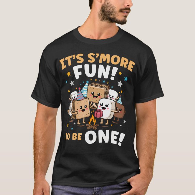 T-shirt Veillée d'anniversaire Marshmallow C'est encore pl (Devant)