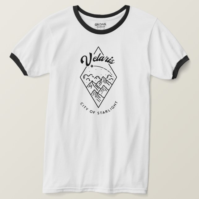 T-shirt Velaris Vintage Oversized Ringer (Design devant)