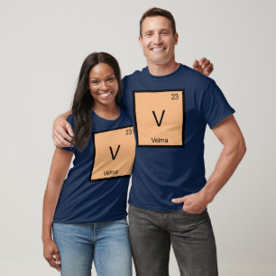 T-shirt Velma Nom Chimie Élément Tableau Périodique