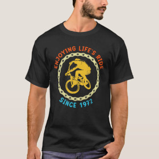 T-shirt Vélo 1972 50E Anniversaire, Cadeau Pour Moun 50 An