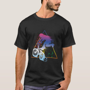 T-shirt Vélo Abstrait Vélo Mtb Bmx