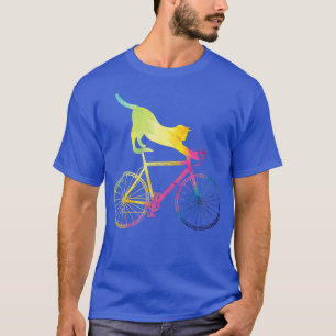 T-shirt Vélo Bicyclette Chat