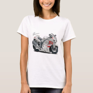 T-shirt Vélo Blanc-Rouge de Hayabusa