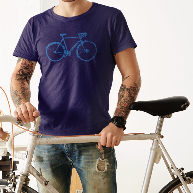 T-shirt Vélo bleu simple (Créateur téléchargé)