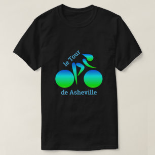 T-shirt vélo bleu vert dégradé
