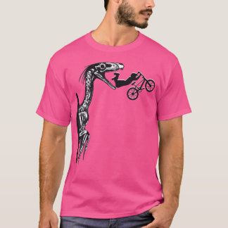 T-shirt Vélo Bmx Cycliste Dinosaur Vélos Vélo