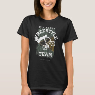 T-shirt Vélo BMX Freestyle Drapeau Sainte-Lucie Cyclisme C