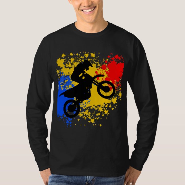 T-shirt Vélo Boy Dirt Vélo Motocross MX Cadeau (Devant)