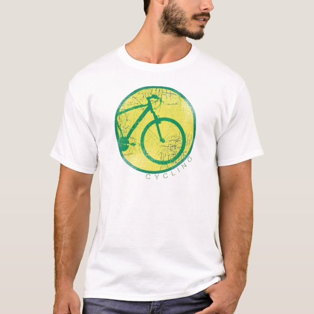 T-shirt vélo circulaire vert (Devant)