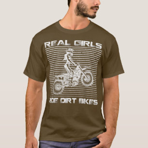 T-shirt Vélo cool Dirt Pour Femmes Filles Motocross Biker 