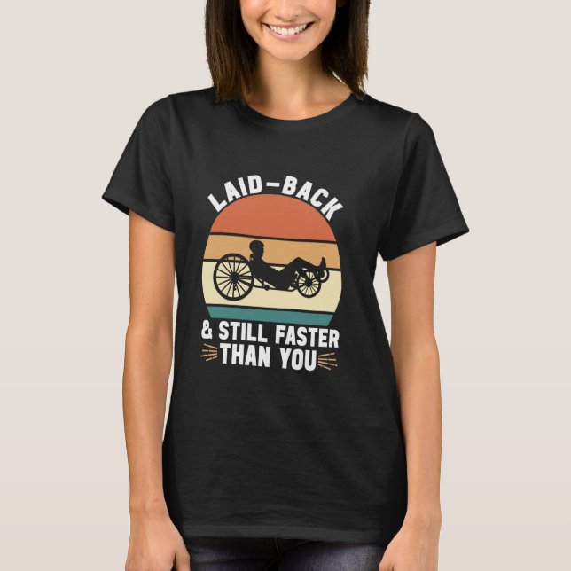 T-shirt Vélo couché tricycle cyclisme Vélo couché (Devant)