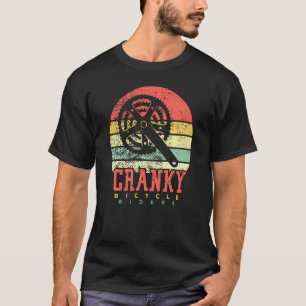 T-shirt Vélo Cranky Retro Vintage Pour Les Amateurs De Vél
