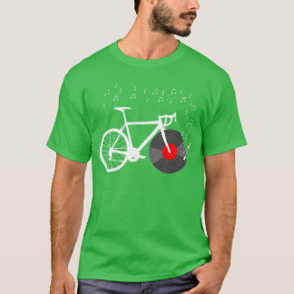 T-shirt Vélo Cyclisme Vélo de route Vinyle Disque Lecteur 