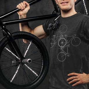 T-shirt Vélo . cyclisme . vélo noir