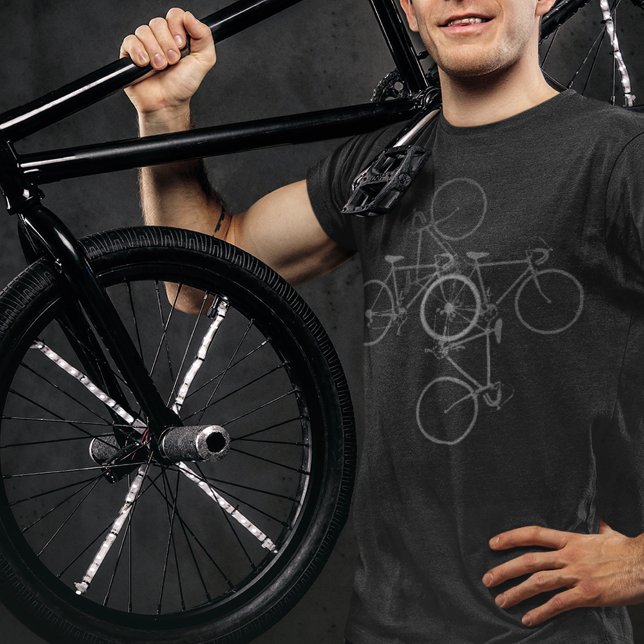 T-shirt Vélo . cyclisme . vélo noir (simple & cool bike design)