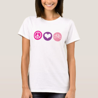 T-shirt Vélo d'amour de paix, pallette 4 de couleur