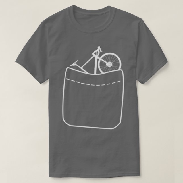 T-shirt Vélo dans la poche (Design devant)