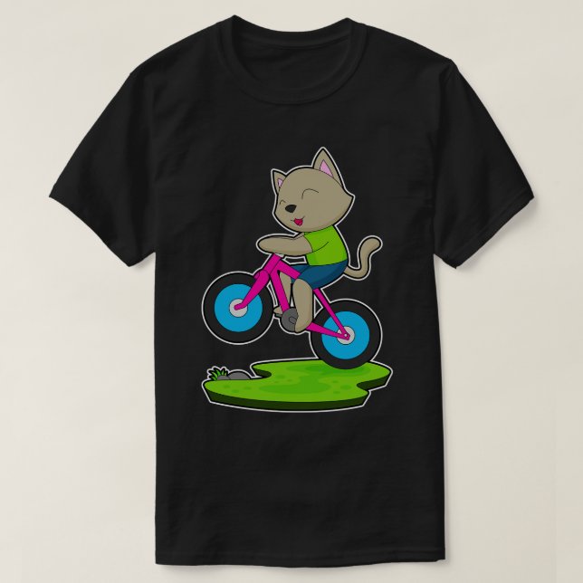 T-shirt Vélo de chat (Design devant)