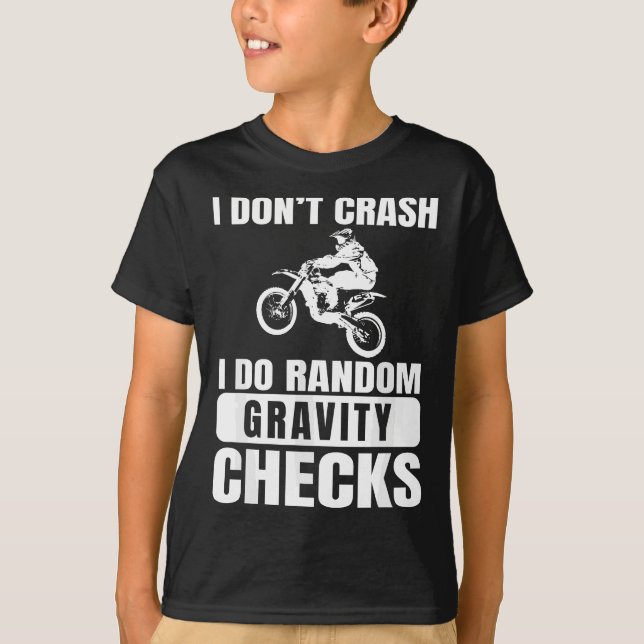 T-shirt Vélo de droite Ne pas écraser Faire Random Gravity (Devant)