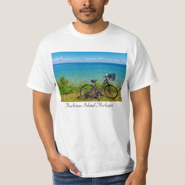 T-shirt vélo de l'île Mackinac (Devant)