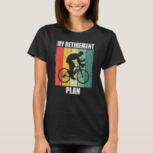 T-shirt Vélo de mon plan de retraite vintage J'adore mon v