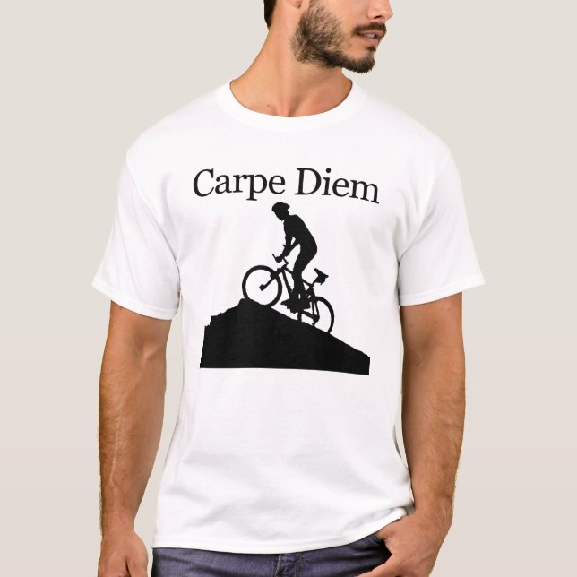 T-shirt Vélo de montagne de Carpe Diem (Devant)